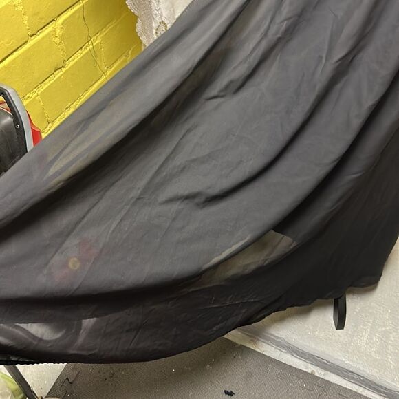 Floorlength black skirt, two layers food - Picture 2 of 5